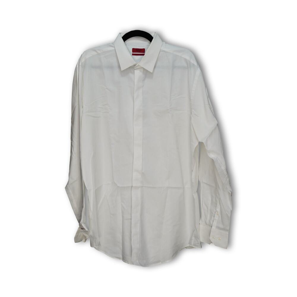 Alfani Men's Fitted XL Hidden Button Down Dress Shirt